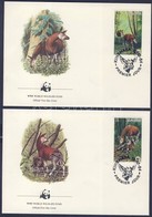 1984 WWF Okapik Sor 4 FDC-n Mi 875-878 - Otros & Sin Clasificación