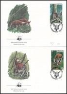 1984 WWF: Okapi Sor Mi 875-878 4 Db FDC-n - Andere & Zonder Classificatie