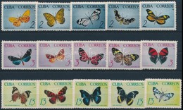 ** 1965 Pillangók Sor,
Butterflies Set
Mi 1058-1072 - Andere & Zonder Classificatie