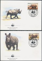 1983 WWF: Keskenyszájú Orrszarvú Sor Mi 985-988 4 Db FDC-n - Other & Unclassified