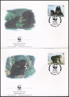 1994 WWF Maláj Medve Sor  4 Db FDC-n Mi 1410-1413 - Andere & Zonder Classificatie