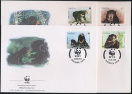 1994 WWF Medvék Sor Mi 1410-1413 4 FDC - Autres & Non Classés