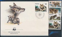 ** 1985 WWF Farkasok Sor + 4 Db FDC Mi 2975-2978 - Andere & Zonder Classificatie