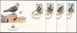 1986 WWF Szakállas Keselyű Sor Mi 556-559 4 FDC - Other & Unclassified