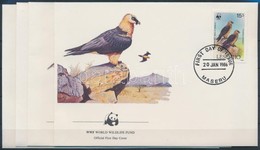 1986 WWF: Saskeselyű Sor Mi 556-559 4 Db FDC-n - Andere & Zonder Classificatie