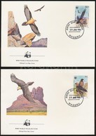 1986 WWF: Szakállas Saskeselyű Sor 4 Db FDC-n Mi 556-559 - Autres & Non Classés