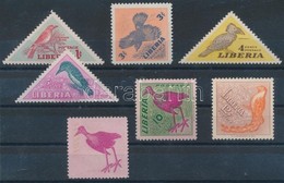 ** 1953 Madarak Mi 450-455 + 454 Hátoldali Madár Nyomattal Is / Complete Set + 10c With Bird Printed On Backside - Autres & Non Classés