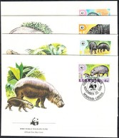 1984 WWF Törpevíziló Sor Mi 1315-1318 4 FDC - Other & Unclassified