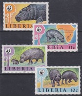 ** 1984 WWF Vízilovak Sor Mi 1315-1318 - Otros & Sin Clasificación