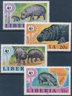 ** 1984 WWF Vízilovak Sor Mi 1315-1318 - Otros & Sin Clasificación