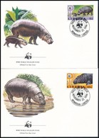 1984 WWF: Törpe Víziló Sor Mi 1315-1318 4 Db FDC-n - Other & Unclassified