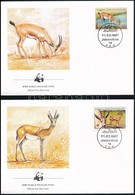 1987 WWF: Gazella Sor Mi 1753-1756 4 Db FDC-n - Otros & Sin Clasificación