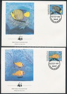 1986 WWF Halak Sor Mi 1198-1201 4 FDC - Andere & Zonder Classificatie