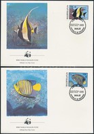 1986 WWF: Halak Sor Mi 1198-1201 4 Db FDC-n - Otros & Sin Clasificación