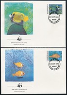 1986 WWF: Halak Sor Mi 1198-1201 4 Db FDC-n - Autres & Non Classés