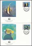 1986 WWF: Halak Sor Mi 1198-1201 4 Db FDC-n - Autres & Non Classés