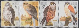 ** 1991 WWF Ragadozómadarak Négyescsík + 4 FDC Mi 864-867 - Autres & Non Classés