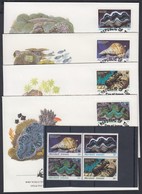 ** 1986 WWF Tengeri Csigák és Kagylók Négyestömb + 4 FDC Mi 73-76 - Andere & Zonder Classificatie