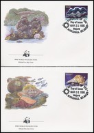 1986 WWF: Tengeri élőlények Sor Mi 73-76 4 Db FDC-n - Autres & Non Classés