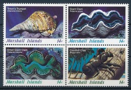 ** 1986 WWF: Tengeri Kagylók Sor Mi 73-76 + 4 Db FDC - Other & Unclassified