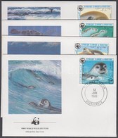 1986 WWF Fókák Sor 4 FDC-n Mi 871-874 - Andere & Zonder Classificatie