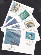 1986 WWF Fókák Sor Mi 871-874 4 FDC - Other & Unclassified