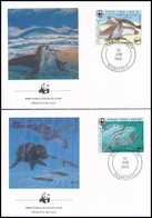 1986 WWF: Fóka Sor Mi 871-874 4 Db FDC-n - Autres & Non Classés