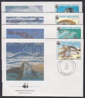 1986 WWF: Fókák Sor 4 Db FDC-n Mi 871-874 - Autres & Non Classés