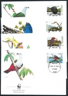 1990 WWF Madarak Sor Mi 174-177 4 FDC - Autres & Non Classés