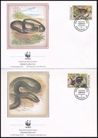 1993 WWF: Kígyó Sor 4 FDC-n + Négyestömb Mi 50-53 - Andere & Zonder Classificatie