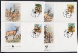 1991 WWF Antilop Sor 4 FDC-n Mi 1231-1234 - Andere & Zonder Classificatie