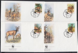 1991 WWF Antilop Sor 4 FDC-n Mi 1231-1234 - Otros & Sin Clasificación