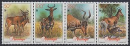 ** 1991 WWF Antilopok Négyescsík Mi 1231-1234 - Otros & Sin Clasificación