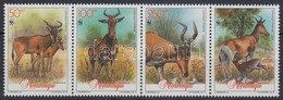 ** 1991 WWF Antilopok Négyescsík Mi 1231-1234 - Autres & Non Classés