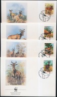 1991 WWF Antilopok Sor Mi 1231-1234  4 FDC - Otros & Sin Clasificación