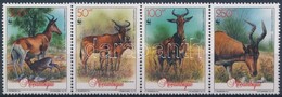 ** 1991 WWF: Antilop Négyescsík + Sor 4 FDC-n Mi 1231-1234 - Otros & Sin Clasificación