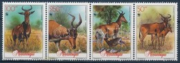 ** 1991 WWF: Antilop Négyescsík + Sor 4 FDC-n Mi 1231-1234 - Otros & Sin Clasificación