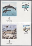 1990 WWF Tengeri állatok Sor Mi 497-500 4 FDC - Autres & Non Classés