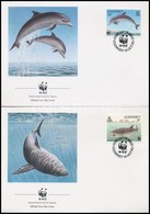 ** 1990 WWF: Tengeri állatok Sor Mi 497-500 + FDC-n - Otros & Sin Clasificación