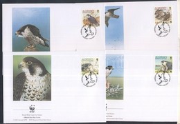 1992 WWF: Vándorsólyom Mi 147-150 (a Sor Magasabb értékei) 4 Db FDC-n - Autres & Non Classés