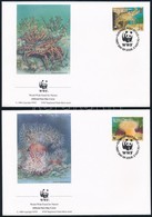 1993 WWF: Tengeri állatvilág Sor 4 Db FDC-n Mi 61-64 - Other & Unclassified