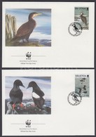 1989 WWF Tengeri Madarak Sor Mi 408-411 4 FDC - Otros & Sin Clasificación