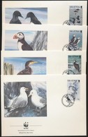 1989 WWF Tengeri Madarak Sor Mi 408-411 4 FDC - Other & Unclassified