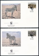 1991 WWF Zebra Sor 4 FDC-n Mi 702-705 - Other & Unclassified