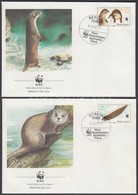 1987 WWF Vidrák Sor Mi 3107-3110 4 FDC - Otros & Sin Clasificación