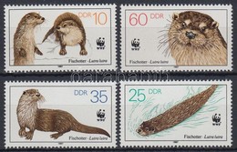 ** 1987 WWF: Vidrák Sor Mi 3107-3110 + 4 FDC - Autres & Non Classés