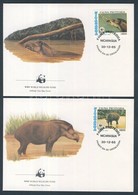 1985 WWF: Amerikai Tapír Sor Mi 2627-2630 4 Db FDC-n - Other & Unclassified