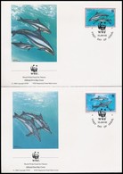 1993 WWF: Delfin Sor 4 FDC-n Mi 822-825 - Sonstige & Ohne Zuordnung