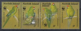 ** 1987 WWF: Törpepapagájok Négyescsík Mi 421-424 - Otros & Sin Clasificación