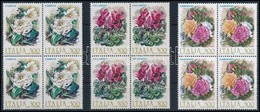 ** 1982 Forgalmi: Virágok Sor Négyestömbökben,
Definitive: Flowers Set In Blocks Of 4
Mi 1795-1797 - Autres & Non Classés
